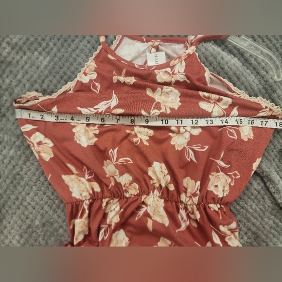 French Grey Floral Maxi Dress NWT size M - Picture 9 of 11